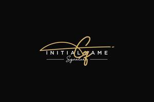 Initial CQ signature logo template vector. Hand drawn Calligraphy lettering Vector illustration.