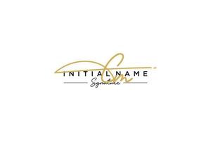 Initial CM signature logo template vector. Hand drawn Calligraphy lettering Vector illustration.