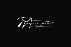 Initial FN signature logo template vector. Hand drawn Calligraphy lettering Vector illustration.