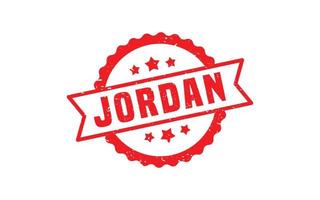 JORDAN stamp rubber with grunge style on white background vector