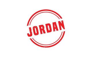 JORDAN stamp rubber with grunge style on white background vector