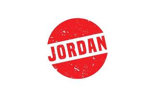 JORDAN stamp rubber with grunge style on white background vector