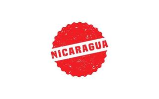 NICARAGUA stamp rubber with grunge style on white background vector