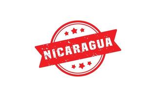 NICARAGUA stamp rubber with grunge style on white background vector