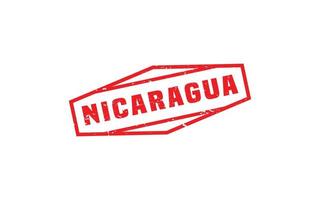 NICARAGUA stamp rubber with grunge style on white background vector