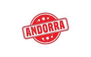 ANDORRA stamp rubber with grunge style on white background vector