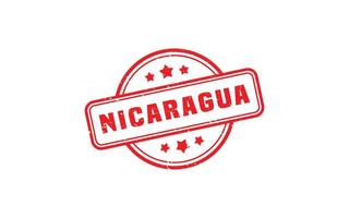 NICARAGUA stamp rubber with grunge style on white background vector