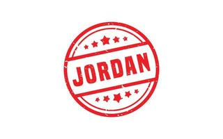 Jordan sello de goma con estilo grunge sobre fondo blanco. vector