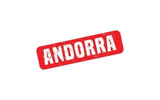 ANDORRA stamp rubber with grunge style on white background vector