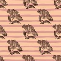 Seamless pattern with vintage flowers. Retro floral background. vector