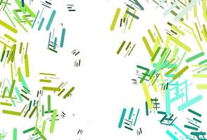 Light Green, Yellow vector backdrop with long lines.