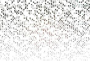 Light Green, Red vector background with bubbles.
