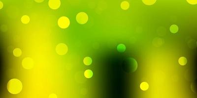 Light green, yellow vector background with random forms.