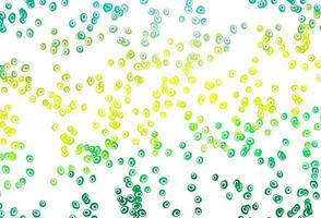 Light Green, Yellow vector template with circles.