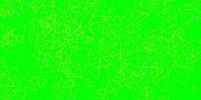 Light Green, Yellow vector template with triangle shapes.