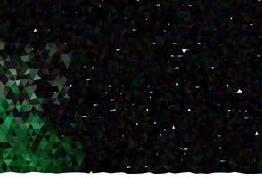 Dark Green vector abstract mosaic background.