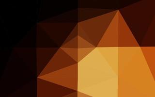 Dark Orange vector polygon abstract background.