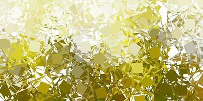 Light green, yellow vector template with triangle shapes.