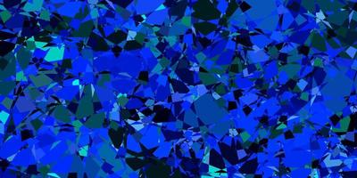 Dark BLUE vector template with triangle shapes.