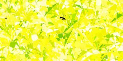 Dark Green, Yellow vector pattern with polygonal shapes.