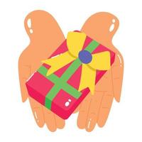 Trendy Giving Gift vector