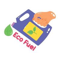 combustible ecológico de moda vector