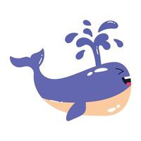 Trendy Cute Dolphin vector