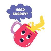 Trendy Need Energy vector