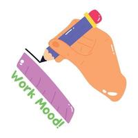 Trendy Work Mood vector