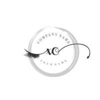 initial  logo handwriting beauty salon fashion modern luxury monogram vector