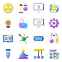 Pack of Ai Flat Icons vector