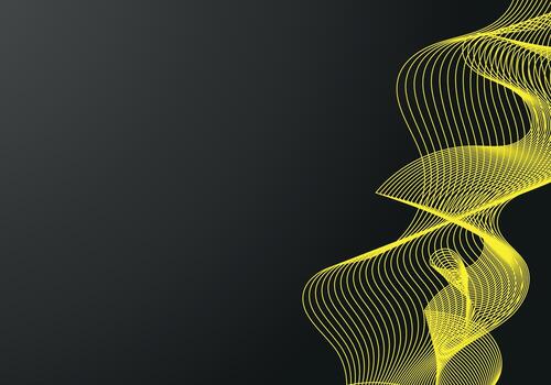 Fondo negro de semitono del círculo del vector abstracto. diseño de patrón de línea retro degradado. gráfico monocromático.