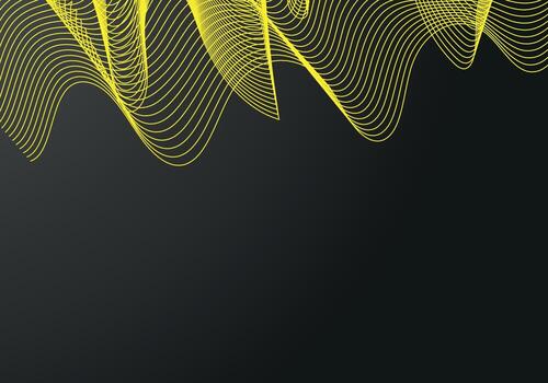 Fondo negro de semitono del círculo del vector abstracto. diseño de patrón de línea retro degradado. gráfico monocromático.