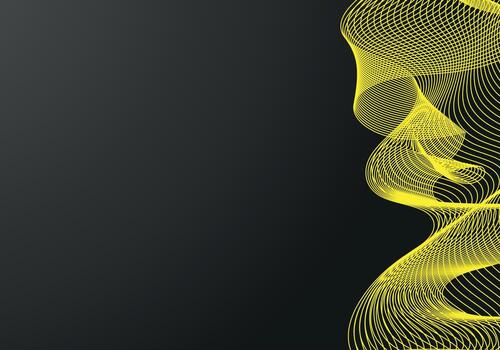 Fondo negro de semitono del círculo del vector abstracto. diseño de patrón de línea retro degradado. gráfico monocromático.