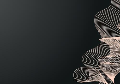 Fondo negro de semitono del círculo del vector abstracto. diseño de patrón de línea retro degradado. gráfico monocromático.