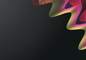 Fondo negro de semitono del círculo del vector abstracto. diseño de patrón de línea retro degradado. gráfico monocromático.