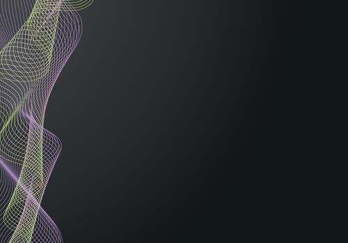 Fondo negro de semitono del círculo del vector abstracto. diseño de patrón de línea retro degradado. gráfico monocromático.