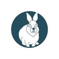 Rabbit vector icon illustration design