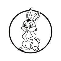 Rabbit vector icon illustration design