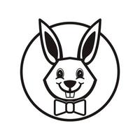 Rabbit vector icon illustration design