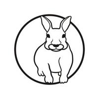 Rabbit vector icon illustration design