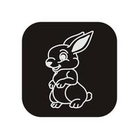 Rabbit vector icon illustration design