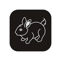 Rabbit vector icon illustration design