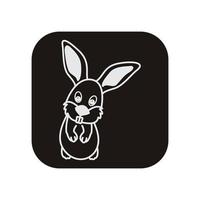 Rabbit vector icon illustration design