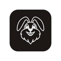Rabbit vector icon illustration design