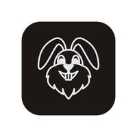 Rabbit vector icon illustration design