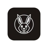 Rabbit vector icon illustration design