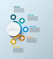 infografía de negocios. plantilla infográfica moderna. diagrama abstracto con 5 pasos, opciones, partes o procesos. plantilla de negocio vectorial para presentación. concepto creativo para infografía vector