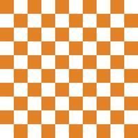 Orange And White Seamless Check Pattern vector