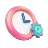 Time Management 3D Illustration Icon png